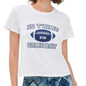 CINQ À SEPT Heat Set Game Day Shrunken Tee